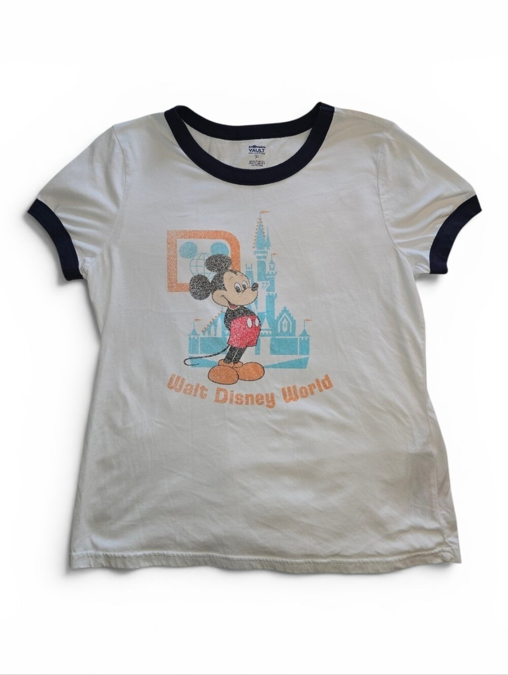 Disney Parks Walt Disney World Vault Collection 50th Mickey Ringer T-shirt Large